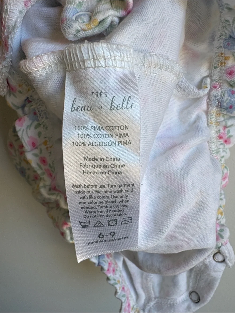 Floral Ruffle Collar Romper - Picture 4 of 5